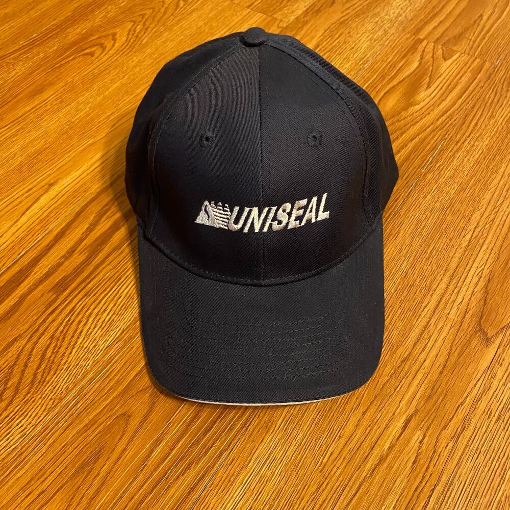 Uniseal baseball cap Hat 100% cotton navy blue unisex adjustable strap